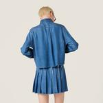 Короткая джинсовая юбка Miu Miu, синий - фото 3