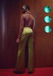 Брюки Mango Trousers, Neon Yellow - фото 3