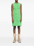 Мини-платье в космическом стиле JW Anderson, зеленый - фото 3
