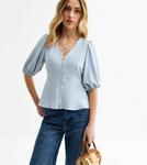 Блуза V NECK New Look, синий - фото