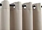 Плотные шторы с металлическими люверсами, 2 шт., бежевые, 140х245 см DKD HOME DECOR - фото 3
