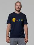 Футболка с рисунком Pac-Man темно-синего цвета wat? Apparel - фото