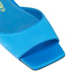 Атласные сандалии Devon The Attico, Turquoise - фото 6