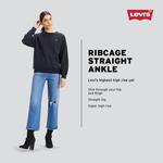 Женские джинсы Levi's Ribcage Straight Ankle, Black Rinse - фото 5