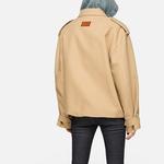 Acne Studios Куртка с погонами, Beige - фото 4