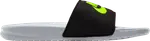 Сандалии Nike Benassi JDI Slide 'Wolf Grey Volt', серый - фото 2