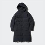 Длинное пуховое пальто Uniqlo,  09 черный - фото