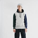 Свитер мужской серый в стиле пэчворк Champion - фото 4