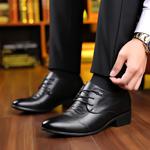 Туфли Mr. Thorn Tree черные мужские с невидимым скрытым каблуком 7 см - фото 5