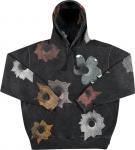 Толстовка Supreme x Nate Lowman Hooded Sweatshirt 'Black', черный - фото