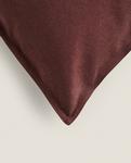 Чехол для подушки Zara Home Topstitching, бордовый - фото 3
