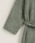 Банный халат Zara Home Hooded, хаки - фото 3