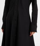 Платье миди из хлопкового джерси Ferragamo, Nero - фото 5