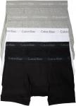 Мужские боксеры Calvin Klein Cotton Classics, 5 пар, 2 Black, 2 Grey Heather, 1 White - фото