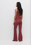 Брюки PULL&BEAR Trousers, Dark Red - фото 3