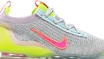 Кроссовки Nike Wmns Air VaporMax 2021 Flyknit 'Neon', серый - фото 3