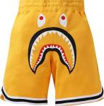 Шорты BAPE Shark Basketball Sweat Shorts 'Yellow', желтый - фото
