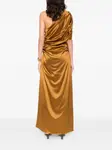 Драпированное макси-платье Malina, золотистый - фото 4