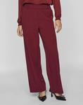 Vila Широкие брюки цвета каберне - фото 3