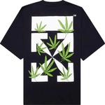Футболка Off-White Weed Arrows Over Skate Short-Sleeve Tee 'Black/Green', черный - фото 3