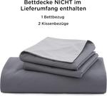Комплект постельного белья Bedsure, 3 предмета, 200х200/80x80 см, антрацит/серый - фото 6