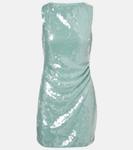 Мини-платье Eton с пайетками Staud, Mist - фото