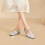 Закрытые тапочки для женщин DAPHNE, серебро - фото 5