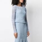 Кроп-топ женский Alexander McQueen, синий - фото 5