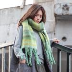 Вязаный шарф унисекс верблюжий - фото 3