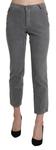 Шикарные серые укороченные брюки со средней посадкой Ermanno Scervino - фото