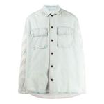 Куртка printing denim jacket denim blue Off-White, синий - фото