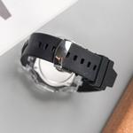 CASIO Часы Unisex Liquid Crystal/Analog Dual Display Series Black Watch, Hublot Armor Green White Strap - фото 7