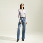 Трикотажная футболка женская Calvin Klein, PC1-Гиацинтовый Пурпур - фото 5