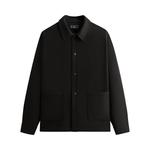 Рубашка Kith Double Weave Boxy Collared Overshirt, Black - фото