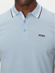 Поло regular fit Paddy 50469055 Boss, голубой - фото 4