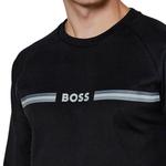 Джемпер Boss Logo print Cotton Sweatshirt HUGO BOSS, черный - фото 6