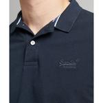 Поло Superdry Classic Pique, синий - фото 4