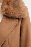 Шерстяное пальто KAROLE Guess, коричневый - фото 5