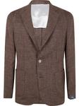 Однобортный пиджак Barba, коричневый - фото