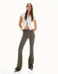 Расклешенные брюки Bershka, Olive - фото 5