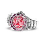A BATHING APE Часы Type 2 Bapex Abc Camo Crystal Stone, Pink PKX - фото 6
