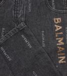 Джинсы с логотипом Balmain Kids, Nero - фото 3