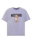 Футболка Teddy Bear с логотипом Moschino Kids, серый - фото 3