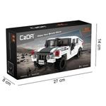 CaDA Construction Bricks маленький автомобиль Humvee белый внедорожник 328 элементов - фото 5