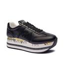 Кроссовки кожаные Premiata Beth, черный / белый - фото