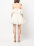 Платье мини с открытыми плечами Ana Radu, белый - фото 4