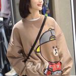 Свитшот Line Friends X унисекс хаки Lining, хаки - фото 5