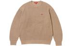Свитер Supreme Small Box Ribbed, бежевый - фото