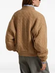 Бомбер фактурной вязки POLO RALPH LAUREN, нейтральный - фото 4