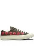 Кеды Chuck 70 Multi Hearts Comme Des Garçons Play x Converse, зеленый - фото